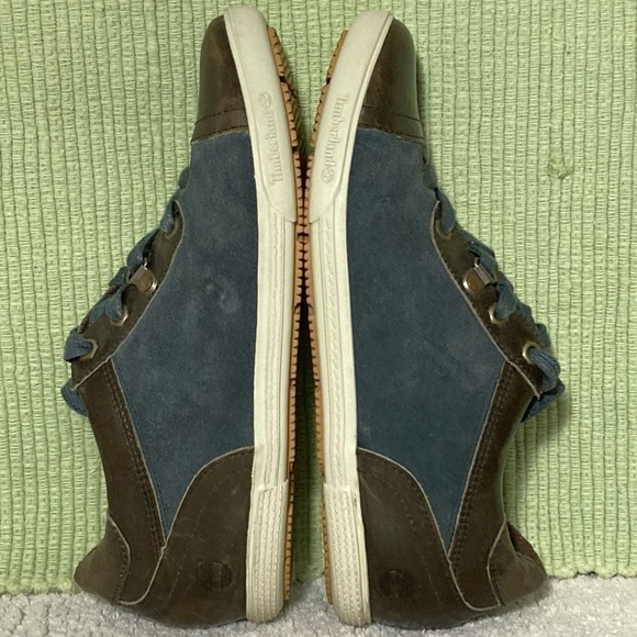 Timberland Earthkeepers Womens Blue/Brown Leather Lace Up Casual Shoes SZ US 8W - Picture 6 of 11